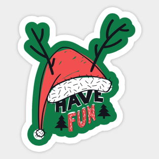 Santa Hat Sticker